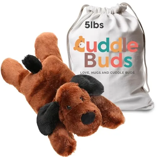 Cuddle Buds Soft Weighted Stuffed Animals 5lbs For Sensory Needs and Relaxation – 20 inch Plush Weighted Stuffed Animals for Adults and Kids - Weighted Plush Animals – Weighted Stuffed Animal 5 Pounds