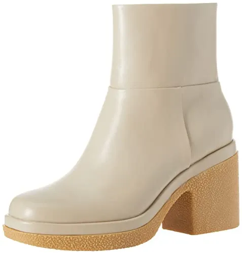 Amazon Essentials Women's Platform Ankle Boot, Oatmeal, 9