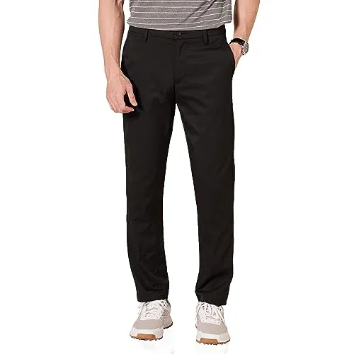 Amazon Essentials Men's Slim-Fit Stretch Golf Pant, Black, 38W x 30L